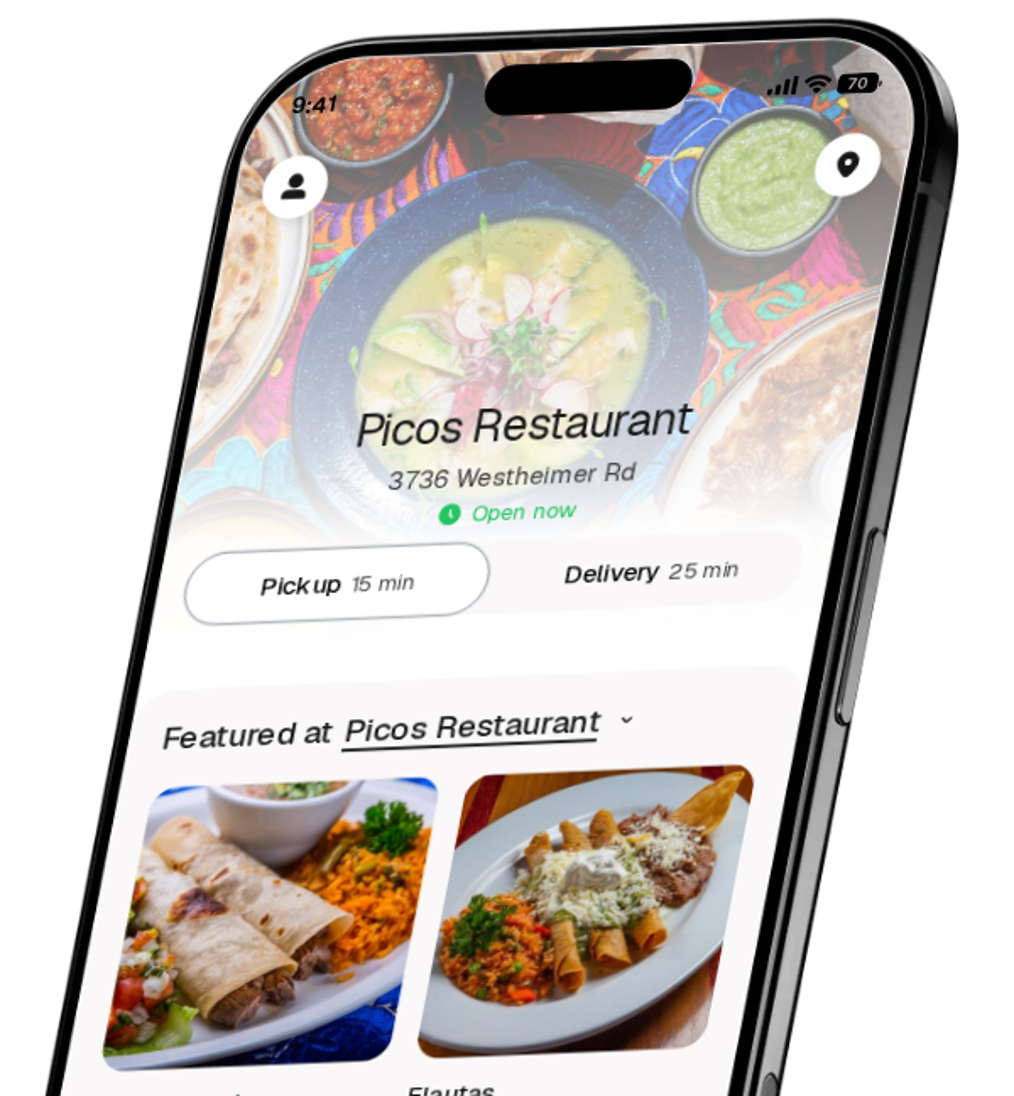 Picos Restaurant app preview